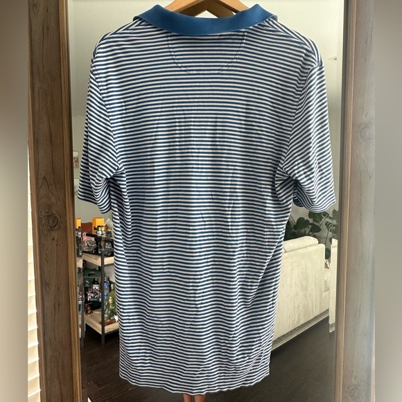 Bobby Jones Signature 100% Mercerized Cotton Robson Stripe Polo Shirt - Picture 4 of 7